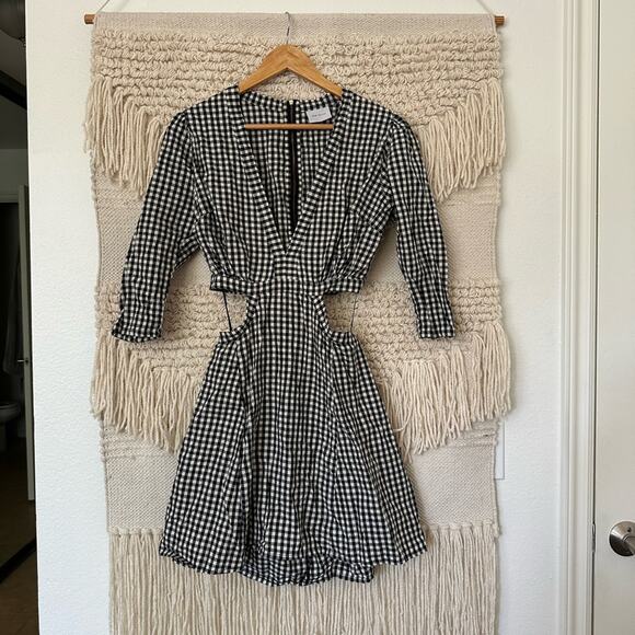 Rue Stiic Chelsea Checked Mini Dress - Picture 1 of 10